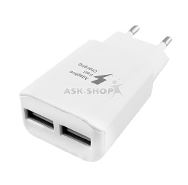 Блочек USB Sams. Note style 2.0A 2USB белый