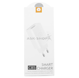 Блочек USB WUW C85 1A 1USB белый