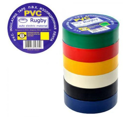 .Ізо стрічка 'RUGBY' 10м КОЛЬОРОВА (10шт) УП