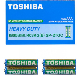 .Батарейка 'Toshiba' R3 (40шт*25)