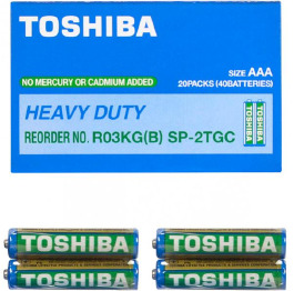 .Батарейка 'Toshiba' R3 (40шт*25)