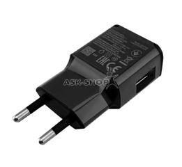 Блочек USB Sams. S10 style 2.0A 2.0 1USB Fast Charge в т.у. черный