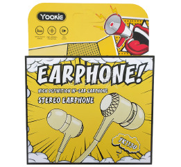 Наушники Yookie YK1130 желтые