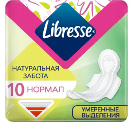 Прокладки Libresse Natural Care Ultra Clip Normal 10шт