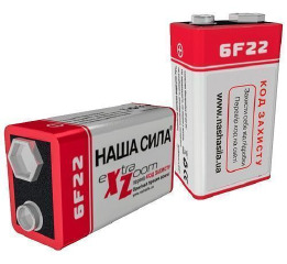 .Батарейка HАША СИЛА 9V крона