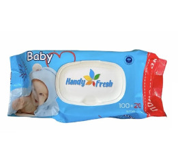 Серветки вологі 120шт Handy Baby (12)