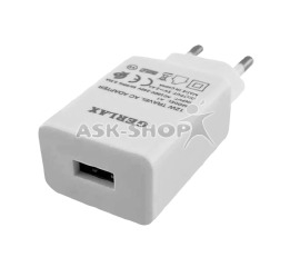 Блочек USB Gerlax A1 2.4A 1USB 12W білий