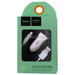 АЗУ microUSB Hoco Z2 1,5А біле