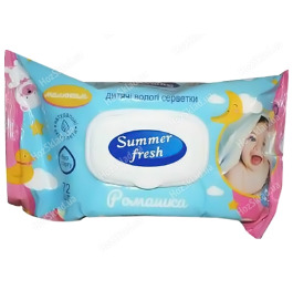Серв вологі Summer Fresh 120шт РОМАШКА (10) ВЕЛ