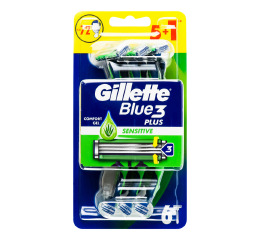 GILLETTE BLUE 3 Сенситів Плюс Бритви 5+1шт