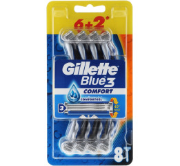GILLETTE BLUE 3 Слалом Комфорт 6+2шт