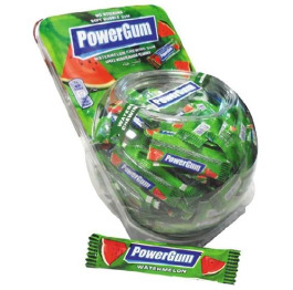 Жув гум 'Power Gum' Кавун (300шт*6)УП банка