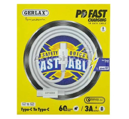 Кабель Type-C to Type-C Gerlax D4TY белый 1м