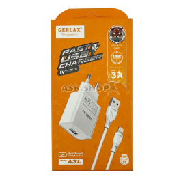 .СЗУ iPhone Gerlax A3L 3A-1USB 18w QC3.0 белое 1м