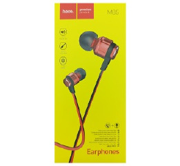 Навушники Hoco M85 red flame плоский кабель 1,2 м