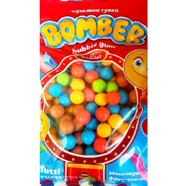 Жув гум BOMBER Пакет 4,5г (1кг*12)УП