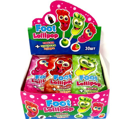 Льодяник 'Foot Lollipop' з пудрою (30шт*24)