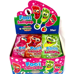 Льодяник 'Foot Lollipop' з пудрою (30шт*24)