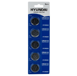 .Батарейка 'HYUNDAI' CR2016 (5шт)УП