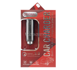 АЗУ USB 2.4A 12/24V 1USB T05 Metall Quick Charge 3.0 черное