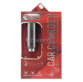 АЗУ USB 2.4A 12/24V 1USB T05 Metall Quick Charge 3.0 черное