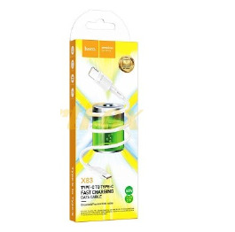 Кабель Type-C to Type-C Hoco X83 60w біл 1м