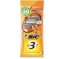 BIC БРИТВА 3 SENSETIVE 4шт