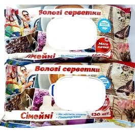Серв вологі 120шт 'Сімейні' (16)