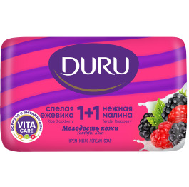 Duru 1+1 ожина та малина 80г