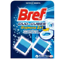 BREF Дуо-Куб 2x50г очищуючі кубики для бачка 100г