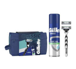 .Набір GILLETTE (Mach 3+картридж+Гель 200мл)
