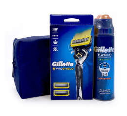 .Набір GILLETTE (ProShield+2картридж+Гель 170мл)