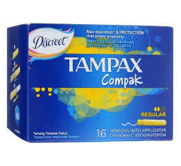 Пр TAMPAX Compak аплікатор Duo 16шт..