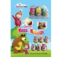 Яйце пл 'ММ'+печивотз шок.+ТАТУ 15гр (6шт*6)ШТ
