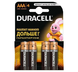 .Батарейка 'DURACELL LR3 (4шт*10) блістер