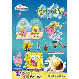 Яйце пл 'Sponge Bob' 15г (12шт*12) ШТ
