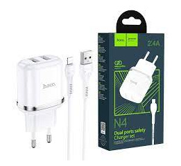 .СЗУ iPhone Hoco N4 2.4A-2USB чор