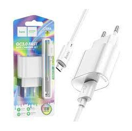 МЗП microUSB Hoco C109A 18w 2в1 біл
