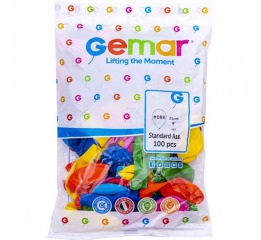 Кульки 'Gemar' 8' Пастель A80/80(100шт) УП
