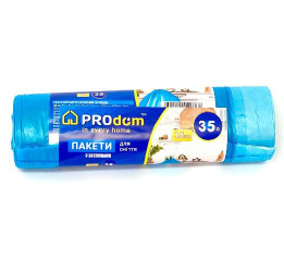 Пакети д/сміття PRODOM ЗАВ'ЯЗКИ 35/30 (30)