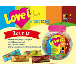 Жув цук 'Лімбо' Love is (100шт*10)УП