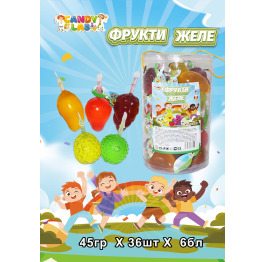 Желе Фрукти банка 45г (36шт*6)УП