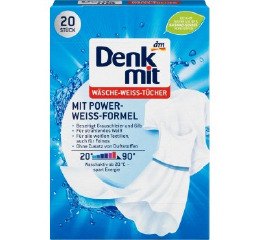 Denkmit серв д/прання  WHITE (20шт*10)