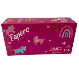 Серв дит 'Papero' 2ш. 19х20 150шт РОЖЕВА(30)