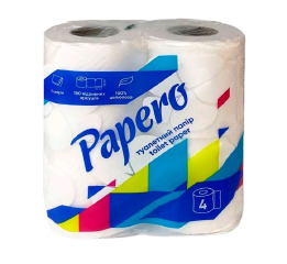 Туал папір 'Papero' цел 2ш. 4шт (12)