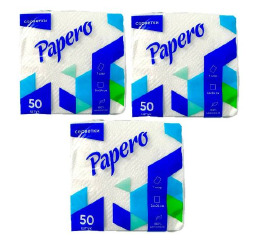 Серв стол 'Papero' 2шар 200шт чорні (16*9)