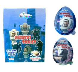 Яйце пл 'SKIBIDI TOILET' 15г (12шт*12)ШТ