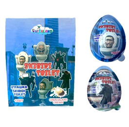 Яйце пл 'SKIBIDI TOILET' 15г (12шт*12)ШТ