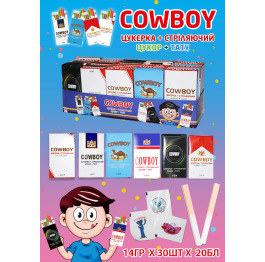Жув цук 'COWBOY' тату 14г (30шт*20)
