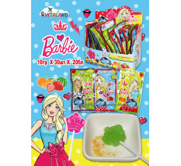 Льодяник Barbie +стріл.цукор 10г (30шт*20)
